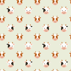 Cow pattern background design