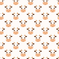 Fototapeta premium Cow pattern background design