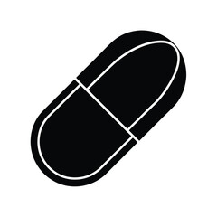 pill capsule icon vector illustration