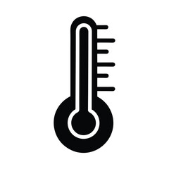 thermometer heat icon vector illustration