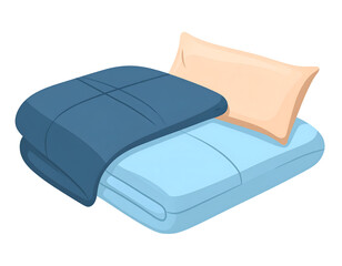 Cozy Blue Bedding Set with Soft Pillow: Comfortable Sleep Essentials