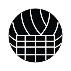 volleyball net icon vector illustration