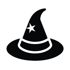 wizard hat icon vector illustration