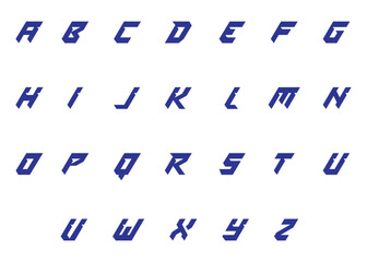 custom alphabetical letter logo set or vector initial typographic logo bundle