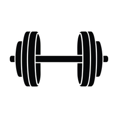 barbell weights icon vector illustration