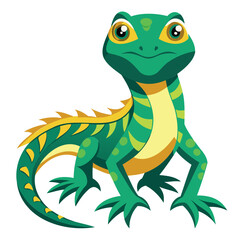 Colorful vector illustration of a lizard or chameleon, suitable for various design projects