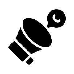 influencer branding glyph icon