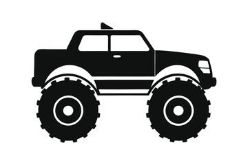 Monster Truck Icon vector illustration on white background
