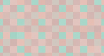 Seamless plaid pattern of pink and white checkered gingham texture for tablecloth, wallpaper, or fabric design