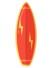 Cartoon clipart hobbies surf board summer illustration