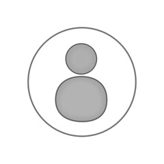 Simple vector illustration of a user profile icon