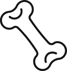 vector illustration of a bone