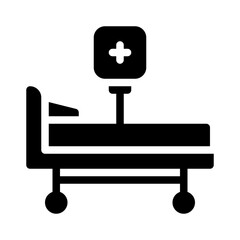 hospital management glyph icon