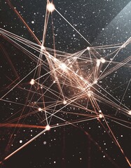 Network Connection, Abstract Network, Data Network, Technology Network, Interconnected Nodes, Glowing Lines, Futuristic Network, Digital Web, Communication Network, Complex System, 