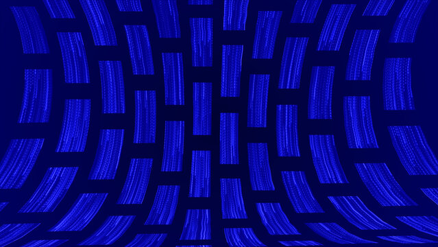 3D rotating box pattern background, Blue 3d background - Powered by Adobe