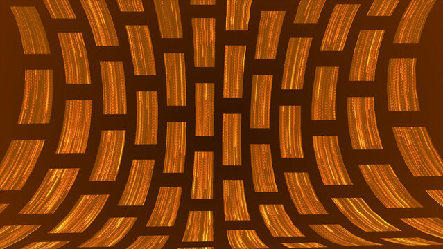 3D rotating box pattern background, Orange 3d background