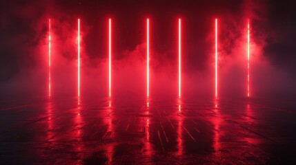 Red Neon Light, Smoky Stage