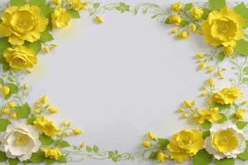 Obraz premium green and yellow color paper