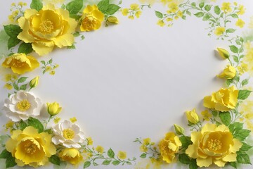 Obraz premium green and yellow color paper