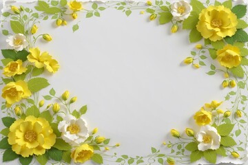 Obraz premium green and yellow color paper