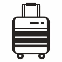 black suitcase icon