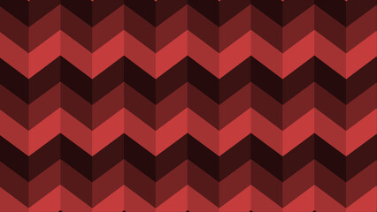 Red simple zig-zag pattern seamless background moving downwards, background