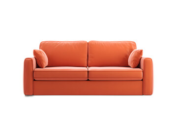 Fototapeta premium Modern Sleeper Sofa on White Background