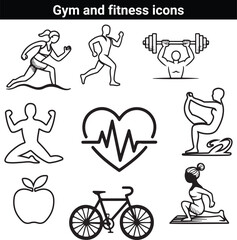 Gym and Fitness Icons