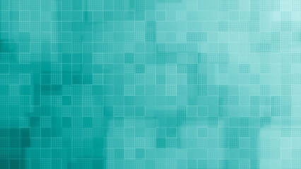 Cyan square box pattern mosaic tile background, simple and elegant background