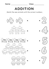 Match the pictures with the numbers.