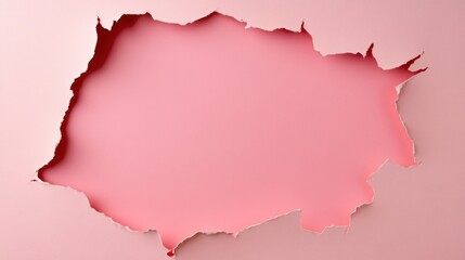 Abstract Pink Torn Paper Background: A Minimalist Design
