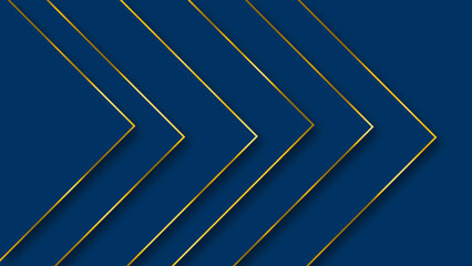 Abstract triangle shapes with golden stripes, golden lines Luxury background
