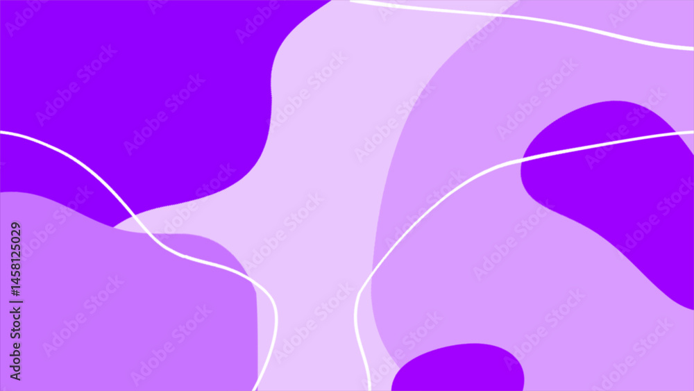 Poster purple abstract shapes wavy pattern minimal background, minimal design background