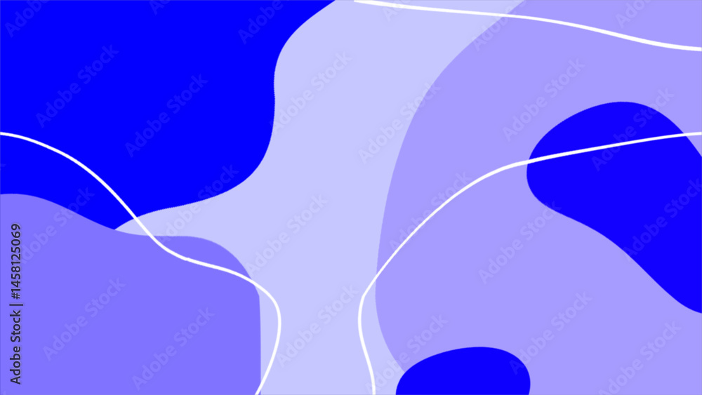 Poster blue abstract shapes wavy pattern minimal background, minimal design background
