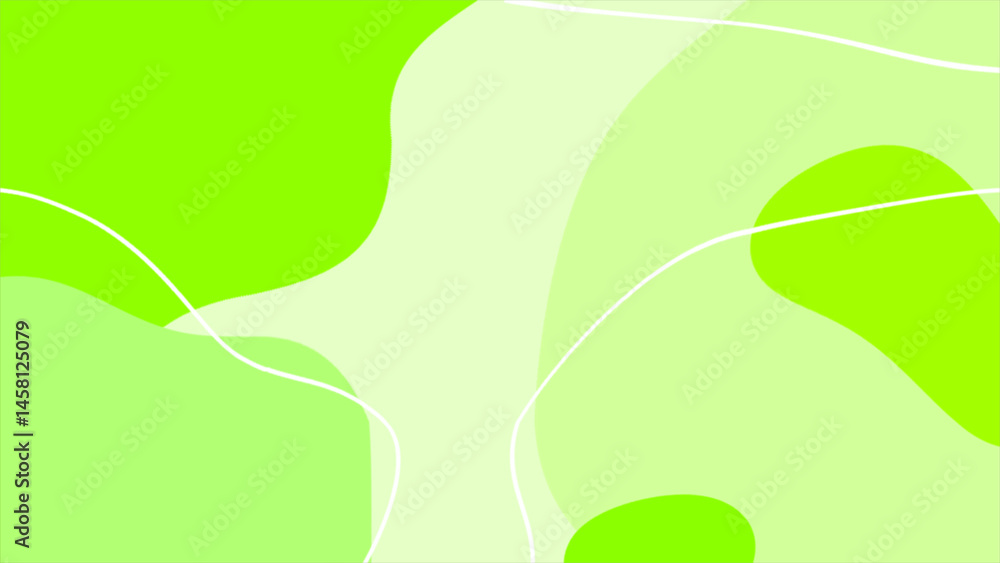 Poster lime green abstract shapes wavy pattern minimal background, minimal design background
