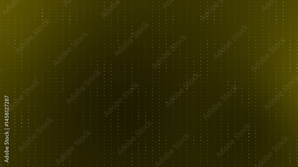 Aufkleber appearing and disappearing random dots and grid, abstract technology dark yellow background, stock a