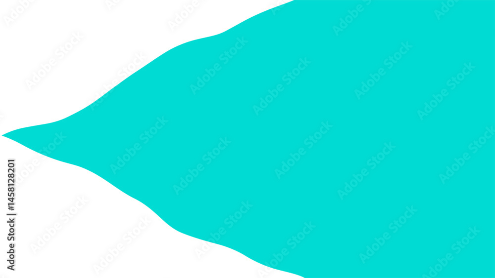 Poster cyan and white dual tone wavy pattern simple minimal background