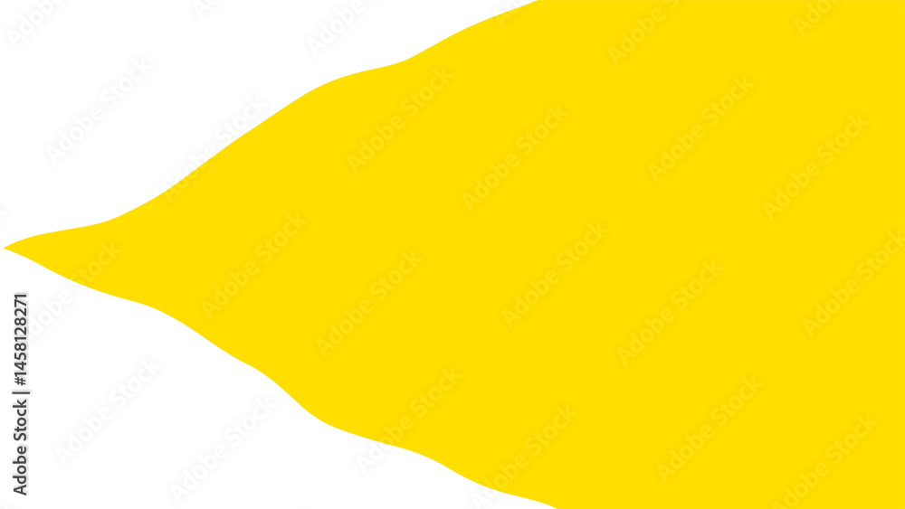 Poster yellow and white dual tone wavy pattern simple minimal background