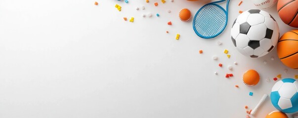 Obraz premium Colorful Sport Balls and Equipment