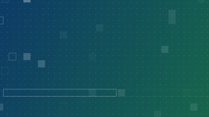 Dark Blue and Green abstract geometric shapes technology background, grid texture tech background