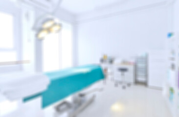 Blur image of Interior modern operating room background