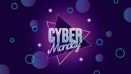 Cyber Monday Gradient Tecnology Background