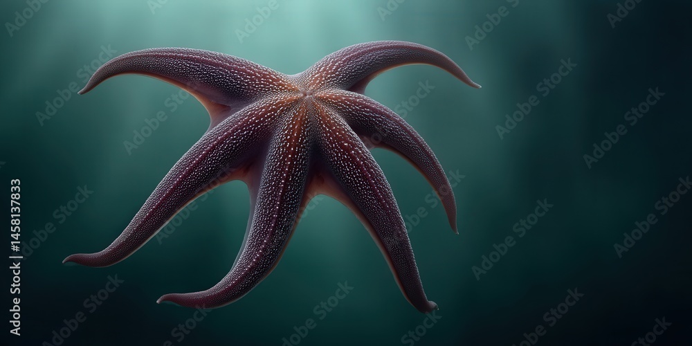 Aufkleber captivating close-up view of a majestic octopus showcasing its rich texture and striking color palet