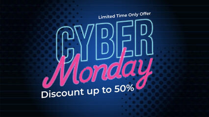 Cyber Monday Gradient Tecnology Background