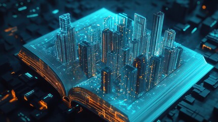 Digital Metropolis: A City Built Within the Pages of Knowledge