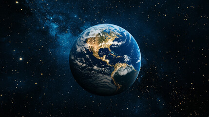 Fototapeta premium By setting goals to reduce our environmental impact, we can help preserve the Earth.
