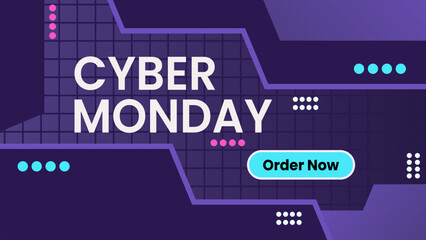 Cyber Monday Gradient Tecnology Background