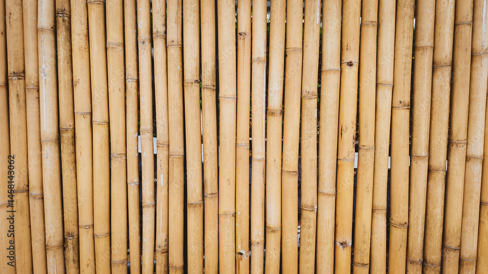 Poster bamboo texture: an artistic rendering of a vertical bamboo arrangement. highlighting the texture and
