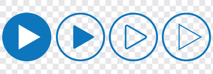 Play icon. Play button vector Illustration.