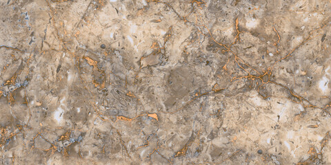 brown marble stone in golden veins